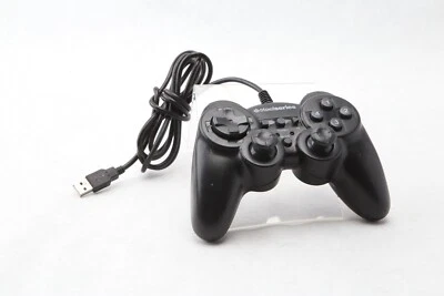 Steel Series 3GC Dual Vibration Game Pad Controller for PC 69001 Wired Black D43 - Image 1 of 4