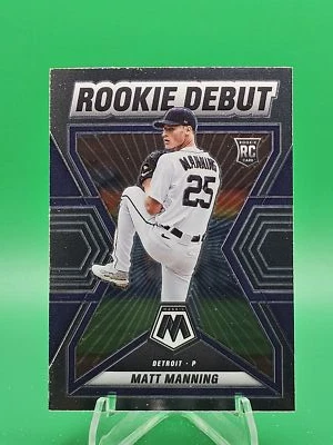 2022 Panini Mosaic #RD-14 Matt Manning Rookie Debut - Image 1 of 2