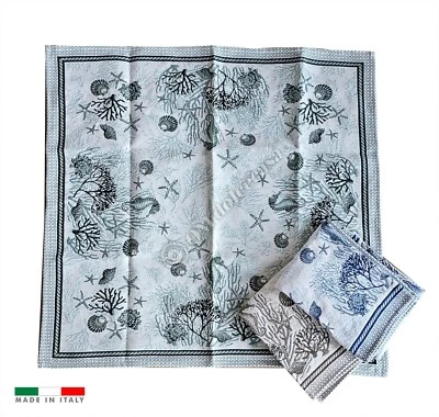 Tovaglietta Quadrata Stella Marina in Ciniglia Misura cm 100x100 - Immagine 1 di 4