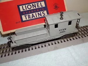 Lionel vintage original 6419 Work Caboose nice clean condition with box - Picture 1 of 4