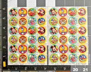 MICKEY MOUSE, DONALD DUCK AND FRIENDS, PACK 2 HOJAS HERMOSAS PEGATINAS #DIS77 - Imagen 1 de 2