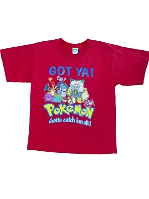 Vintage 2000 Pokémon Gotta Catch Em All Nintendo T Shirt Size XL Youth Red Y2K - Image 1 of 4