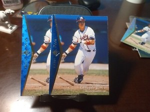 1995 SP Atlanta Braves Baseball Card #34 Chipper Jones 2