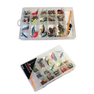 50pcs Premium Fishing Lure Set Includes Cranks, Baits, Shads, Plugs, Spinners - Picture 1 of 1