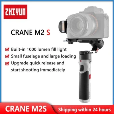 NEW ZHIYUN CRANE M2S 3-Axis Gimbal Stabilizer with LED Fill Light for Smartphone - Image 1 of 4