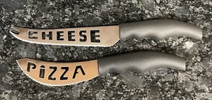 1 Cheese Knife & 1 Pizza Knife Stainless Steel Multi Use Slice Serrated Edge - Picture 1 of 2