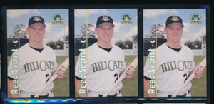 Lot (3) 1995 Multi-Ad Reed Secrist Lynchburg HillCats Player Lot (FN39)