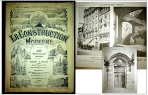 "CONSTRUCTION MODERNE" Architecture Porte PARIS /Tour LONDRES Art Nouveau 1907 ! - Picture 1 of 1