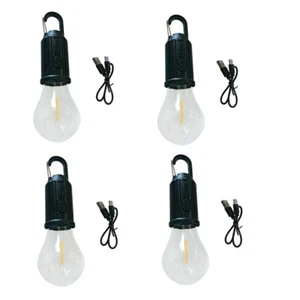 4x USB LED Camping Tent Light Bulb Fishing Lantern Outdoor Portable Hanging Lamp - Picture 1 of 11