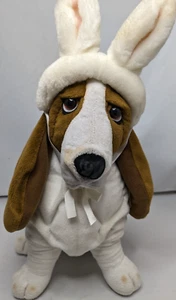 Peluche cane Applause Hush Puppies Basset Hound con orecchie coniglietto pasquale peluche - Foto 1 di 7