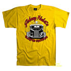 Auto T-Shirt Hot Rod Rockabilly vintage Custom classic Garage US-Car *1001 gelb
