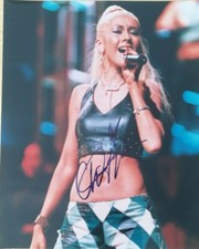 CHRISTINA AGUILERA 8x10 COA Original Autograph
