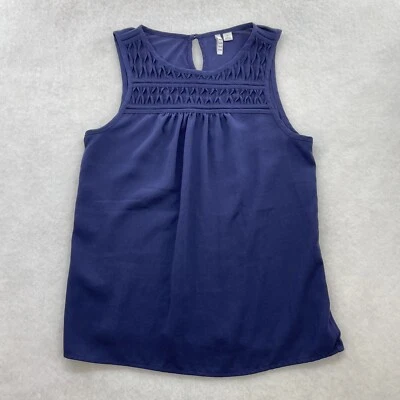 Blusa Elle Tanks top feminina XS azul sem mangas - Imagem 1 de 4