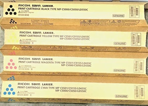 Original Ricoh Savin Lanier Toner Set K,M,C,Y MP C5000 MP C4000 MPC5000 MPC4000 - Bild 1 von 1