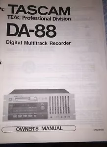 TASCAM DA-88 DIGITAL TAPE RECORDER MANUALS (COPY) - Picture 1 of 1