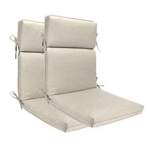 Indoor Outdoor High Back Chair Cushions Replacement Patio Chair Olefin Taupe - Picture 1 of 7