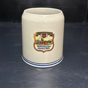 Rara tazza/pietra birra tedesca vintage - Weltenburger Kloster Bier - alta 5 pollici - Foto 1 di 9