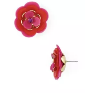$58 Kate Spade Rosy Posies floral stud  earrings S100 - Picture 1 of 7