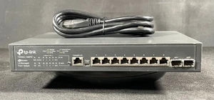 Tp-Link  T2500G-10MPS  JetStream 8-Port Gigabit Smart POE+ Switch w/2 SFP Slots - Picture 1 of 5
