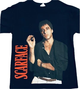 Scarface Men's Black Graphic Tee Tony Montana Al Pacino BRAND NEW - Picture 1 of 2