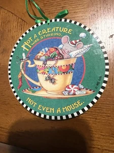 Maria Engelbreit Night Before Christmas Maus Ornament Neu - Bild 1 von 2
