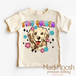 Stay Golden Golden Retriever Shirt - Cute Tee - Picture 1 of 5