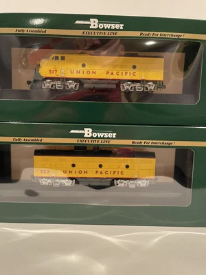 Bowser Executive Line HO Scale Union Pacific F9AM + F3B #517 & #522 w DCC & Snd - Image 1 of 4