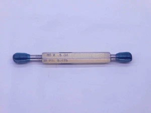 MEDIDOR ENCHUFE ROSCA MÉTRICA M6 X .5 6H 6 0.5 GO NO GO P.D.'S = 5.675 y 5.783 CHECK - Imagen 1 de 1