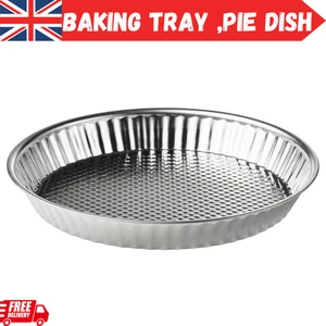 IKEA Pie Dish VINTERROCKA Stainless Steel Oven Bakeware Tin Tray 30cm 2.2L New - Picture 1 of 4