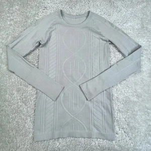 Lululemon Restless Seamless Pullover Shirt hellgrau Damen 6 - Bild 1 von 8