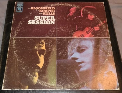 SUPER SESSION-MIKE BLOOMFIELD-AL COOPER-STEVE STILLS-1968 2 EYE COLUMBIA VINYL - Image 1 of 4