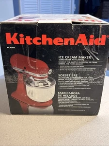 KitchenAid Ice Cream Maker Stand Mixer Attachment (KICA0WH) EUC - Picture 1 of 8