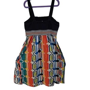 Abito tubino senza maniche Fire Los Angeles bambina 7/8 multicolore stampa geo astratta  - Foto 1 di 5