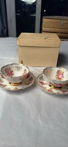 Excellent ROYAL GRAFTON Golden Heritage Rose Cup and Saucer Set - Picture 1 of 10