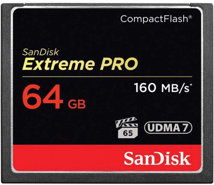 SanDisk Extreme Pro 64GB CF Memory Card UDMA 7  160MB/s (SDCFXPS-064G-A46) - Image 1 of 1