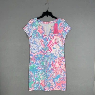 Vestido Lilly Pulitzer Mujer Mediano Sophiletta UPF 50+ Azul Peri Resort Preppy Foto 1 de 4