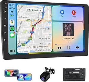 HAUDIO 10,1 Zoll Autoradio Bluetooth Android Auto Wireless CarPlay - Bild 1 von 4