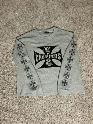 West Coast Choppers Camisa Gris Manga Larga Térmica Punto Gofre Foto 1 de 4