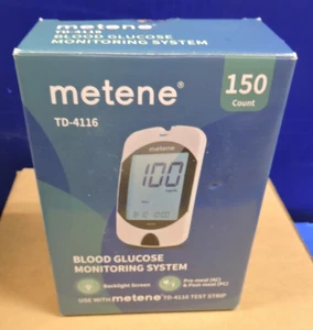 NUOVO Metene TD-4116 Monitor Glicemia / 150 Strisce 150 Lancette / Completo 2026 - Foto 1 di 14