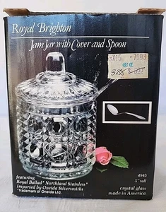 Royal Brighton Marmeladenglas mit Deckel & Löffel - Neu in offener Verpackung - Bild 1 von 12