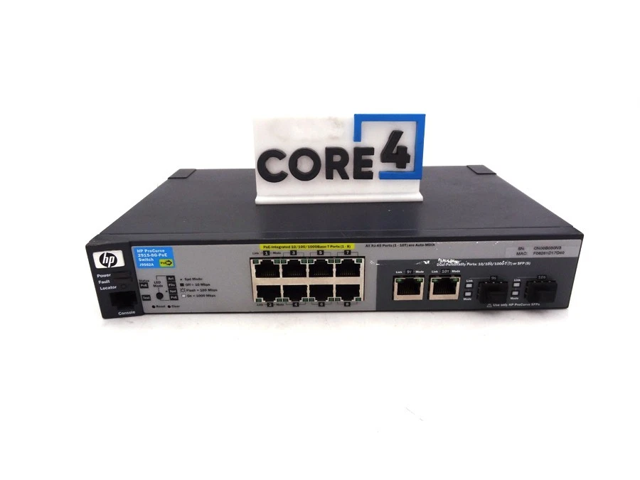 HP J9562A HP 2915-8HP J9562A ProCurve 2915-8G-PoE Stackable Ethernet Switch - J9 - Image 1 of 1