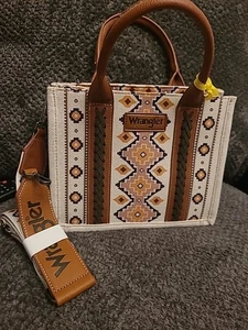 Wrangler Mini Tote Crossbody Aztec Purse Southwestern Cowgirl - Picture 1 of 12