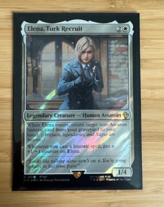 MTG: Elena, Turk Recruit (Surge Foil) Commander: Final Fantasy Foil NM - Picture 1 of 2
