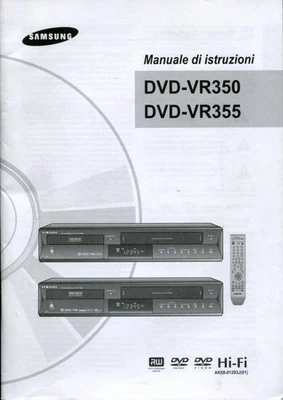 SAMSUNG DVD-VR350 / 355 - MANUALE D'ISTRUZIONI - ITALIANO - Immagine 1 di 2