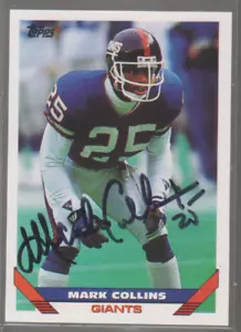 1993 handsigniert Topps Mark Collins - Giants - Bild 1 von 1