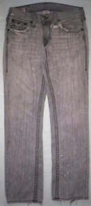 Pantalones de mezclilla True Religion Section Ricky para hombre talla 30 negros envejecidos - Imagen 1 de 7