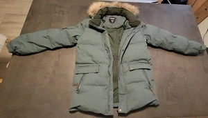 Northland Professional Green Winter Coat Fur Lined Hood Jacket Regular Boys L - Picture 1 of 7