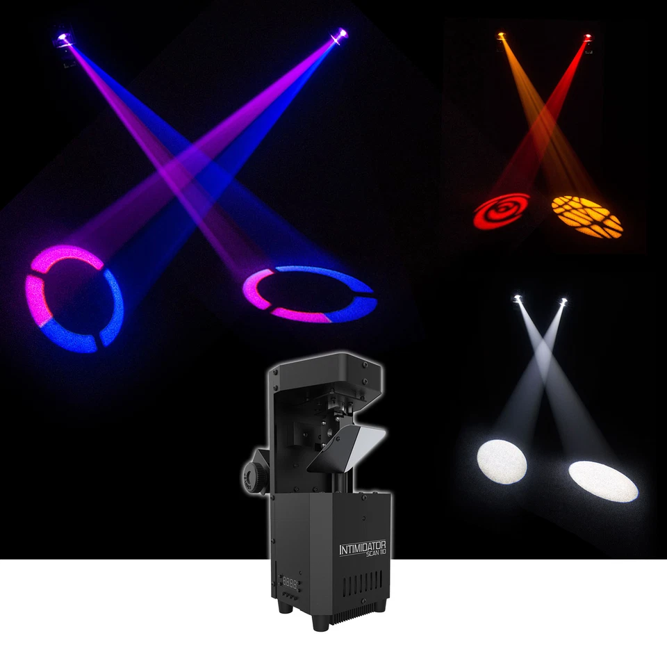 Chauvet Intimidator Scan 110 Compact LED Scanner Dance Floor Party Effect Light - Image 1 of 4
