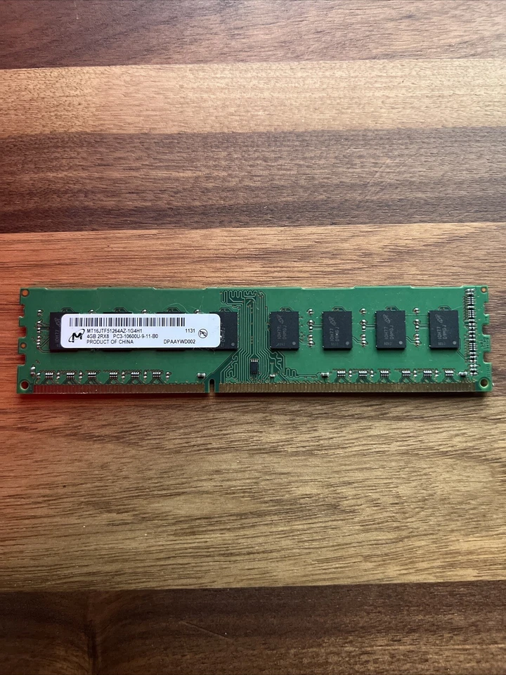 MT16JTF51264AZ-1G4H1 Micron 4GB DDR3-1333MHz UDIMM 2Rx8 CL9 Memory - Image 1 of 1