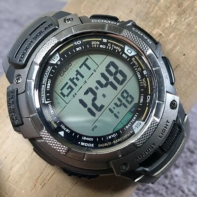 Casio Pathfinder Hombre PAW-1100T Multifunción Solar Cuarzo Reloj Digital 8 3/4" Foto 1 de 4